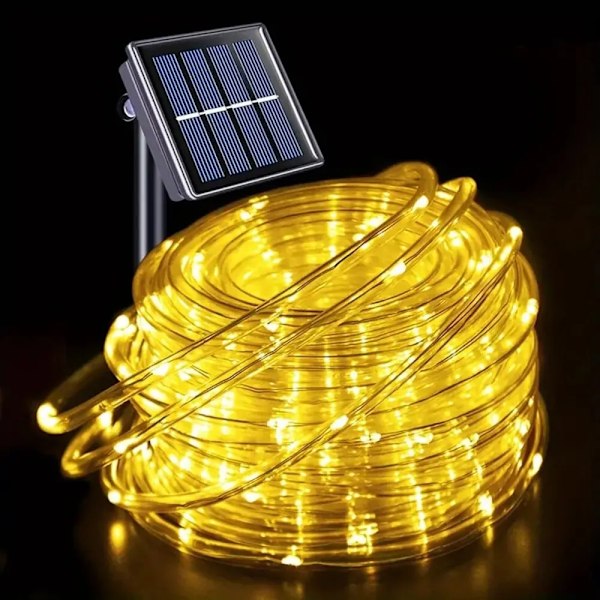 Udendørs Solar Rør Reb Led Lys Have Jule Dekoration