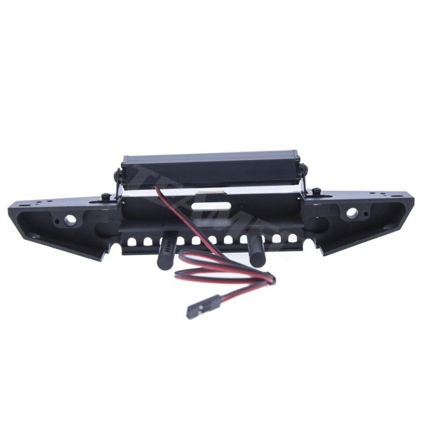 1 stk Justerbar Metal Forside Kofanger med lys stang til 1/10 RC Crawler Trax TRX4 Defender
