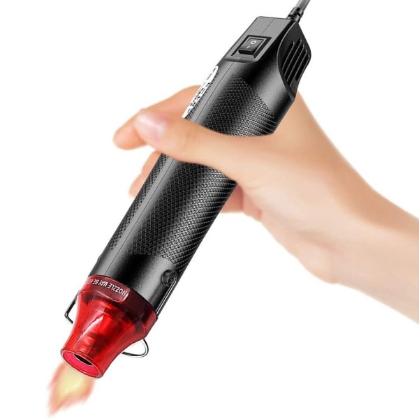Elektrisk Power Værktøj Varm Luft Pistool 300W Temperatur Pistool med Understøttende Sæde Shrink Plastic DIY Craft Værktøj