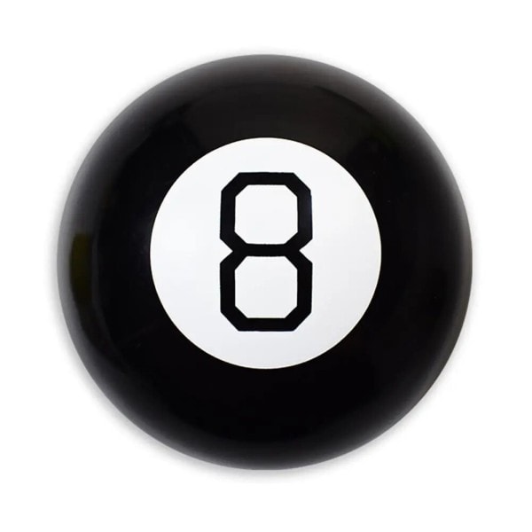 Sort 8 magiske rekvisitter 10CM Magic Ball Prophecy Magic Ball Sort 8 Magic Props