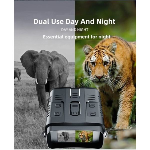 4K Natt Vision Kikare Enhet 10x Digital 800m Full Mörkt 8W Infraröd WiFi Teleskop Goggles