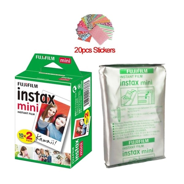 20 ark Fujifilm Instax mini 11 9 3 Inch white Edge films for Instant Camera