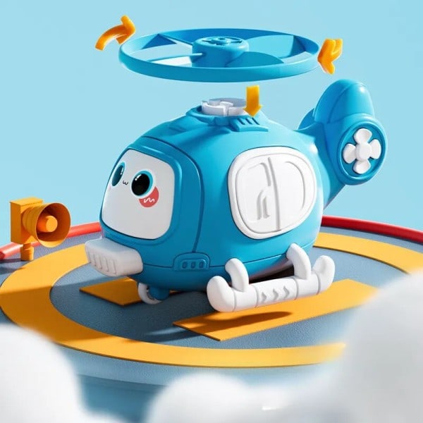 Flygplan Baby Pojke 3 År Flygplan Bambu Trollslända Tecknad Helikopter UFO leksak