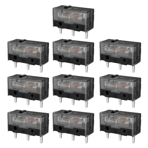 Micro Switch Micro Button Gold Contactor 80 Million Click Life 3 Pin Black Dot