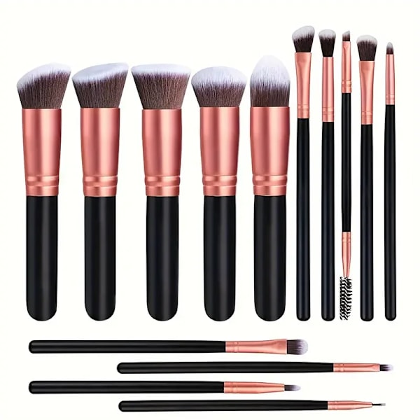 14 deler Sminke Børster Set  Soft Fluffy Foundation Blush