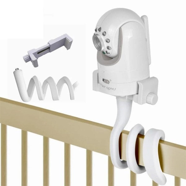 Baby monitor säng fäste multifunktion kamera hållare 1/4 skruv flexibel klämma slang kamera fäste kam justerbar lång arm