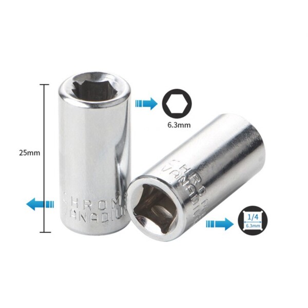 Ratchet Socket Adapter Universal Socket Hex Bit Holder Muunnin jakoavain käsi työkalut sarja