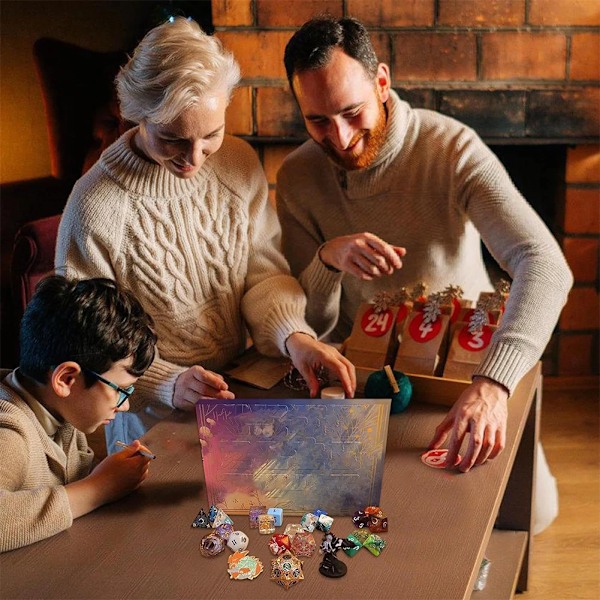 Terning advent kalender 2024 24 dager jule advent kalender