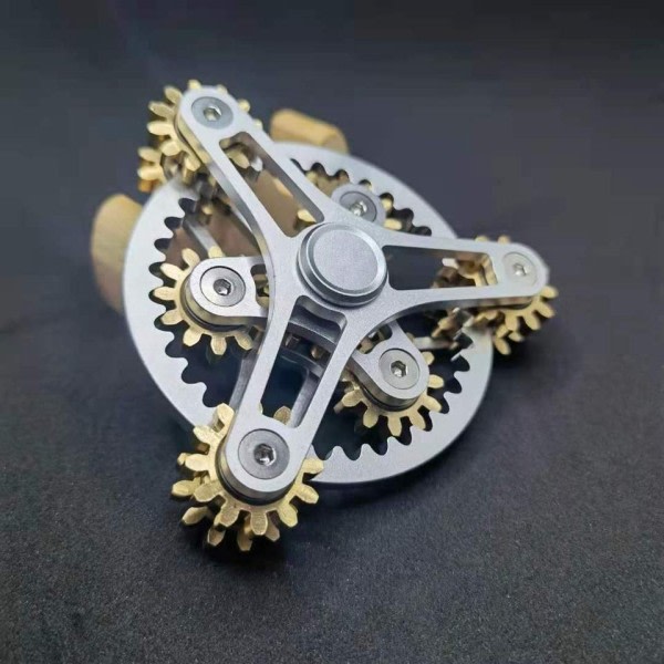 1 PC Delicateness Gear Hånd Spinner Alt Kobber Fidget Spinner Ni Tænder Linkage Edc Metal Legering Spinner Fokus Legetøj