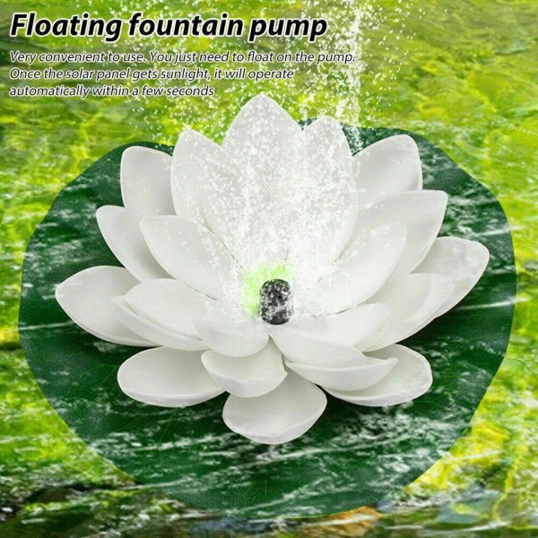 Mini Lotus Solar vatten fontän damm dekoration vattenfall fontän