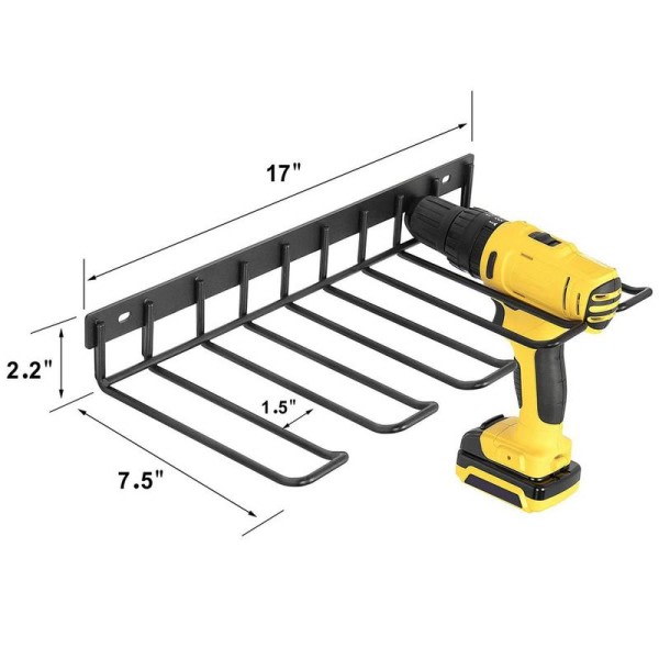 Værktøj stativ elektrisk bor holder væg montering værktøj organisator nøgle værktøj værksted skruetrækker strøm opbevaring