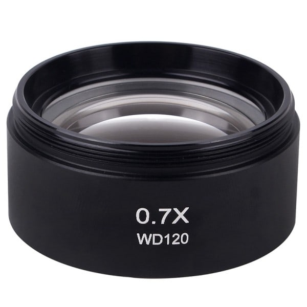 0,7X Trinocular Stereo Mikroskop Auxiliary Objective Lens Barlow Lens 48mm Thread