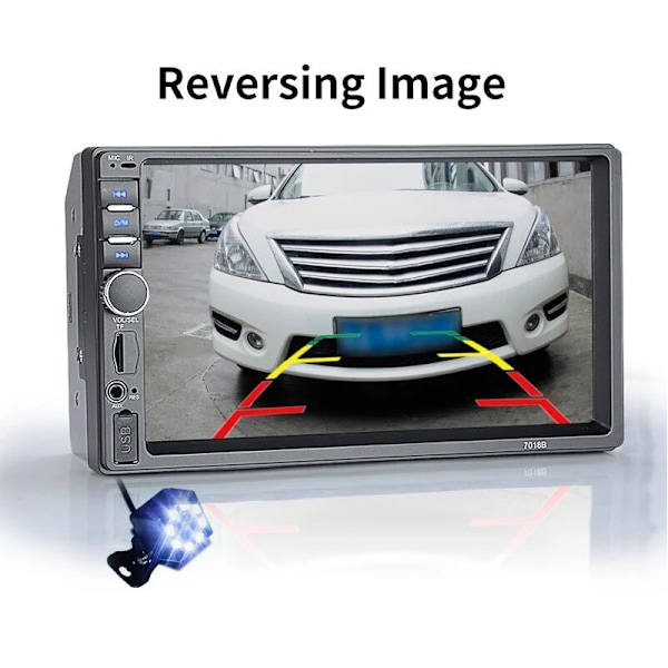 7" Touch Skärm Stereo Bluetooth 12V 2 Din MP5 spelare