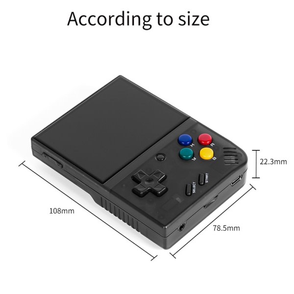 Mini Plus Portable Retro Håndholdt Spill konsoll  IPS HD Skjerm Barn's Linux System Classic Gaming Emulator