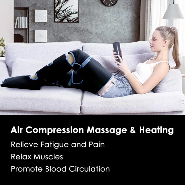 Hög kvalitet Fot luft tryck ben massager främjar blodcirkulation kropp massager muskel avslappning lymfat dränage apparat 360°