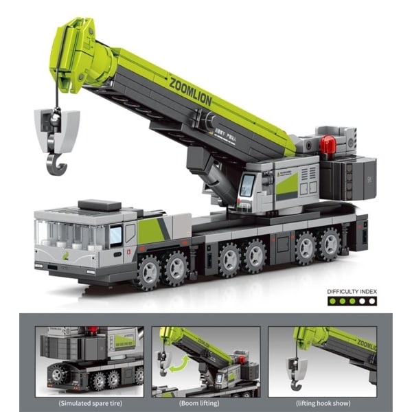 By Teknisk Gravemaskin Bil Bulldoser Bygge Klosser MOC Engineering Kjøretøy Mixer Lastbil Klosser Leker