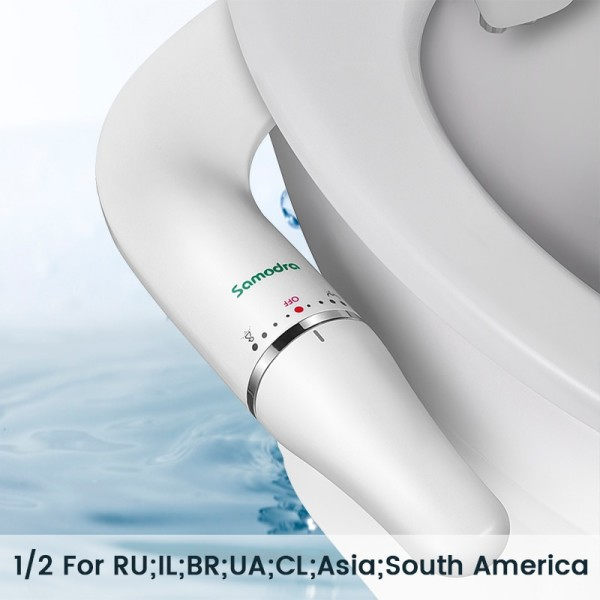 Toalett bidet ultraslankt bidet toalett sete feste med messing inntak justerbart vann trykk bad hygienisk dusj