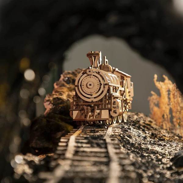 3D Mekanisk Model Træ Model Bygning Klods Kits Samling Legetøj
