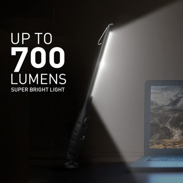 LED Lommelygte Magnetisk Work Light USB Genopladelig Lommelygte Krog Bærbar Lantern 1stk