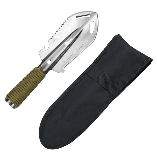 Bärbar Camping Vandring Resa Pinic Spade Multifunktionell Ordnance Spade Överlevnad Utomhus Utrustning Trädgård Verktyg