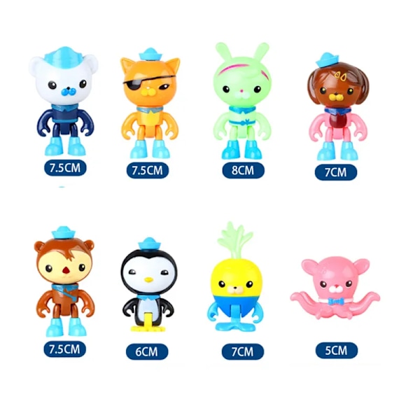 The Octonauts Octopod Castle Shark Adventure Plsyset Barnacles Peso Kwazii Action Figure Scen Modell