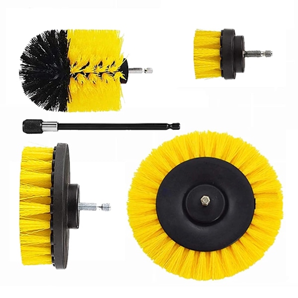 5 styk Elektrisk Scrubber Børste Bor Brush Kit Power Drills Scrubber Brush