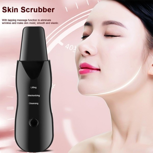 Vibration Ansikte Hud Scrubber Blackhead Remover Ansiktsbehandling Por Cleaner