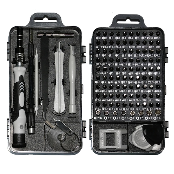 115 in 1 Multifunktionell Skruvmejsel Set Dator PC Mobil Telefon Utrustning Reparation Skruv Drift