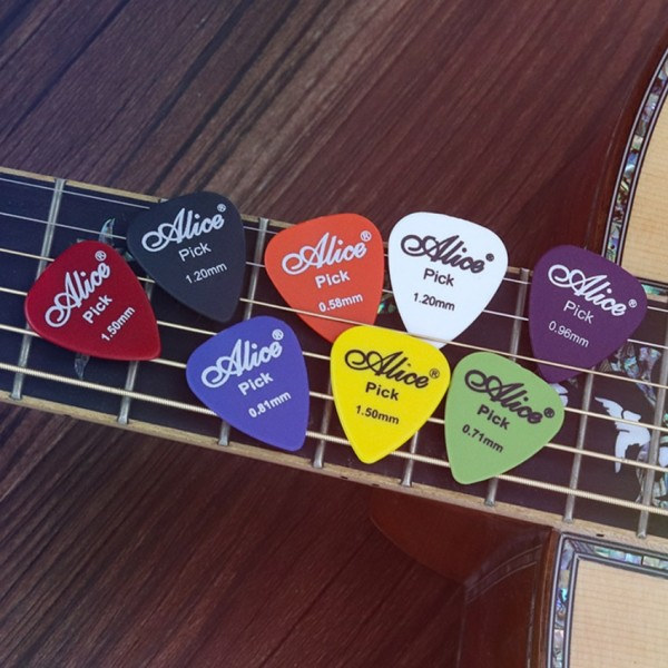 50 stykker matt gitar plukker Alice akustisk elektrisk bass plektrum mediator gitar tilbehør