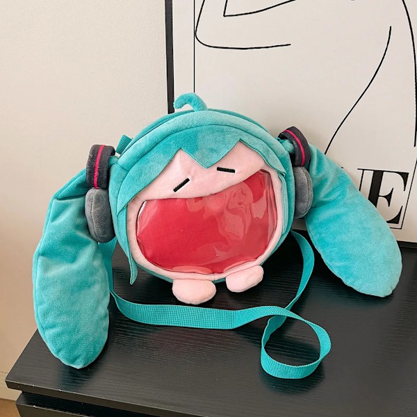 Anime Hatsune Miku Taske Q Version Kawaii Figur Taske Model Dukke Fyldet Legetøj