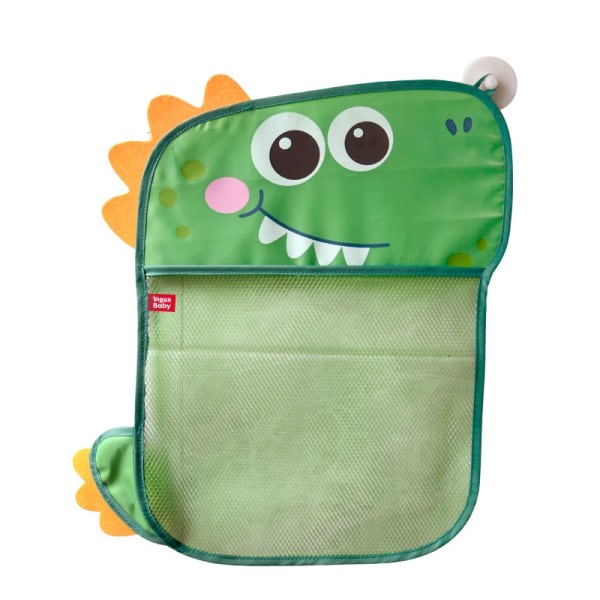 Baby Bade Legetøj Nødt And Dinosaur Mesh Net Opbevaring Taske Stærk Sugekopper Bade Spil Taske