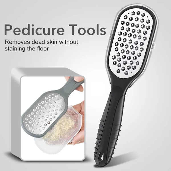 1 bitar Professionell Rostfritt Stål Callus Remover Fot File Scraper Pedikyr Verktyg