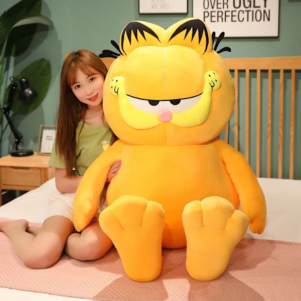 Fed Vred Kat Plyds Legetøj Disney Dyr Dovne Tåbeligt Tiger Skin Simulering grimme kat udstoppet dukke