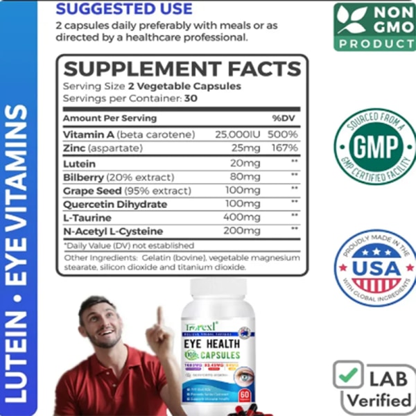 Rask gjenopprett syn nærsynthet behandling lutein beskytt syn tilskudd