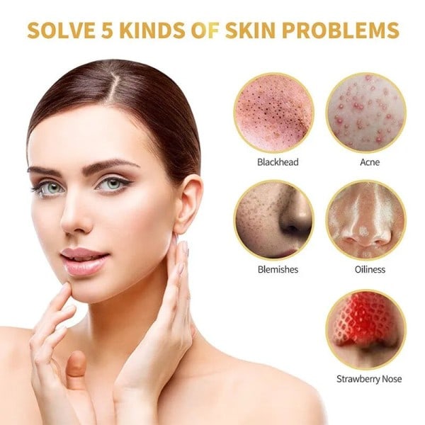 Hudorme Fjerner 24K Guld Peel Off Maske,Gold Ansigts Maske Anti-Aging,Deep Cleansing