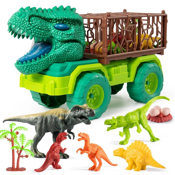 Dinosaurer Transport Carrier Lastbil Bil Legetøj Indominus Rex Jurassic Park Pædagogisk Dinosaur Legetøj