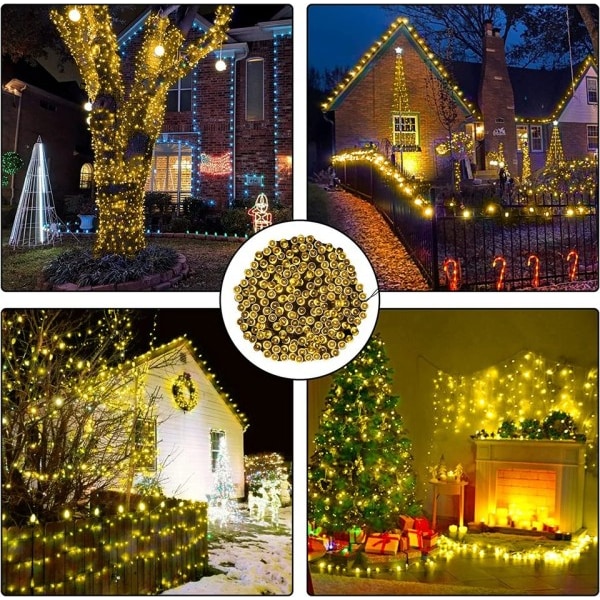 Utendørs LED Solar String Lights Fairy Light Solar Powered Garland Lights