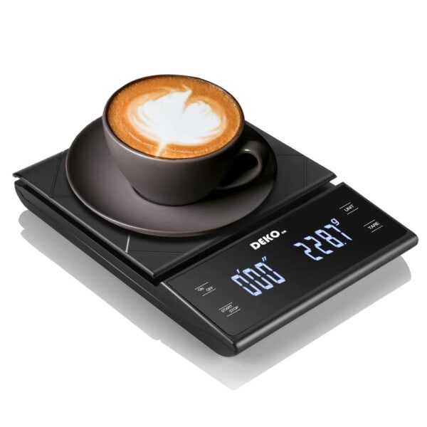 Bärbar Elektronisk Digital Kaffe Våg med Timer Hög Precision LED Display