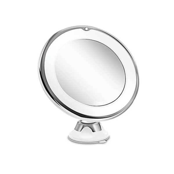 Fleksibel 10x Forstørrelse LED Belysning Touch Skærm Bærbar Påklædning Bord Makeup Spejl
