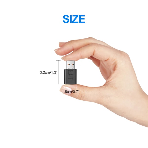 USB Bluetooth Mottagare Sändare Bil Bluetooth 5.0 Ljud Adapter