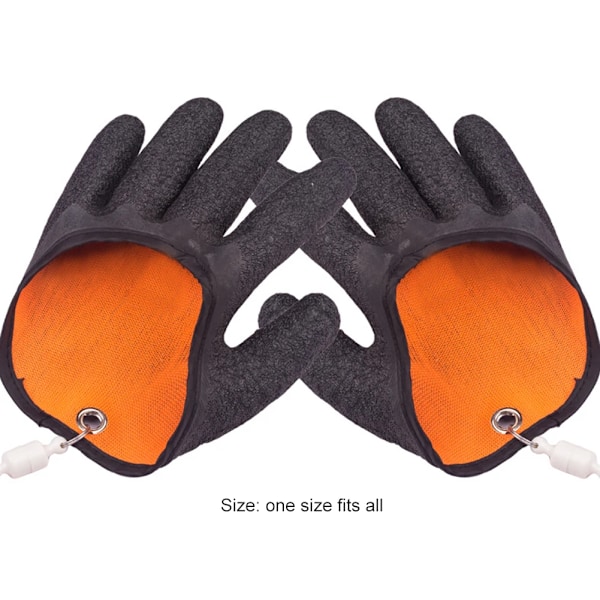 Fiske Handskar Anti-halk Skydda Hand från Punktion Repor Fisherman Professional Fångst Fisk Latex Jakt Handskar