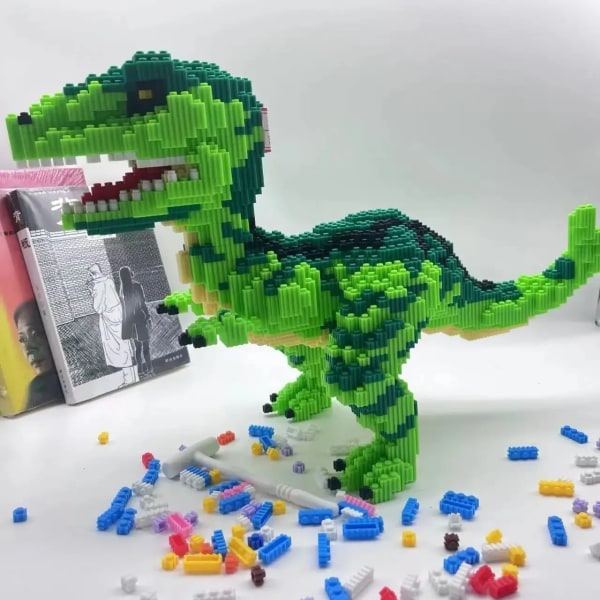 Animal World Dinosaur Building Block Lelut Jättiläinen Tyrannosaurus Rex Bricks DIY Assembly Model
