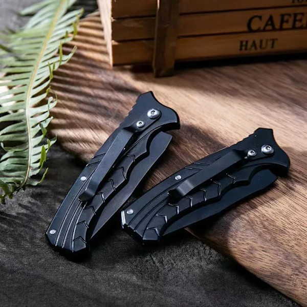 Utendørs Camping Survival Kniv Rustfritt Stål Fleggbar Kniv Multitool Lommekniver EDC Kniver