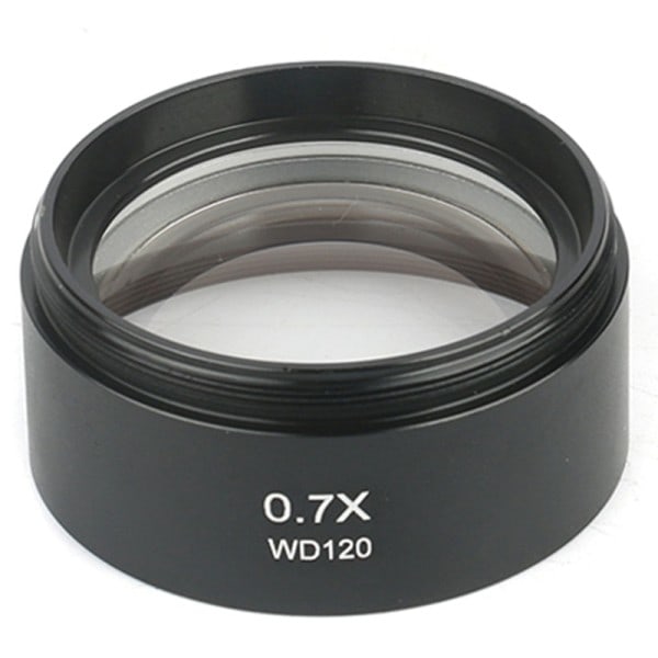 0,7X Trinocular Stereo Mikroskop Auxiliary Objective Lens Barlow Lens 48mm Thread