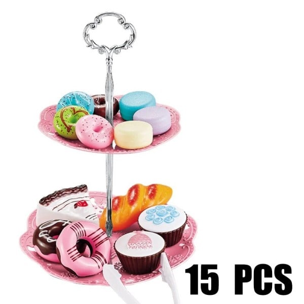 Mini Mat Barn Leksak Låtsas Kök Leka Hus Spel Gör-det-själv Dessert Kök Leksaker Set
