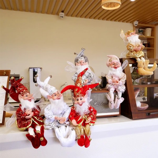 Jul pynt Alv dukke leketøy hengende stående dekor navidad anheng pynt dce3  | Fyndiq
