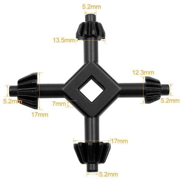 Skiftnyckel Mini Universal Multifunktion Hand Drill Chuck