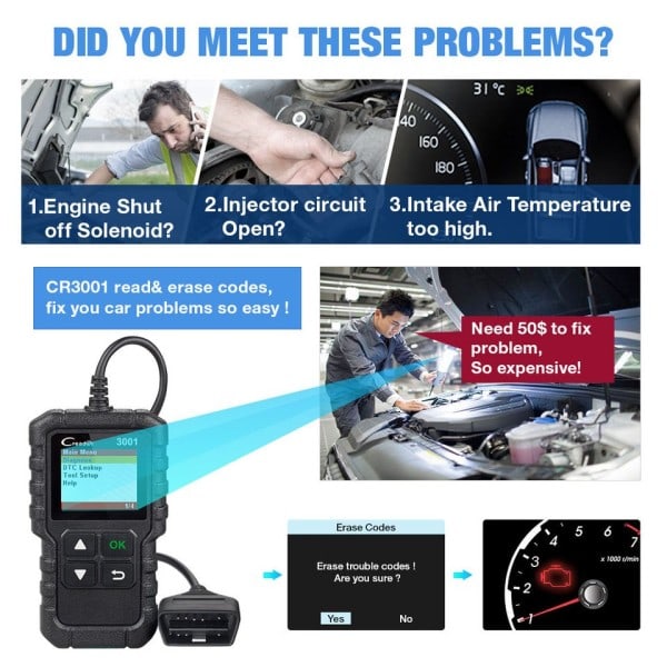 Scanner Support Fuld OBD2 Funktioner Auto Scan Diagnostik værktøj