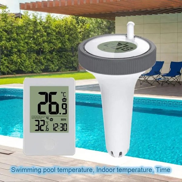 Trådløs Flydende Pool Termometer Svømning Bad Vand SPA Akvarier Digital LCD Temperatur Monitor