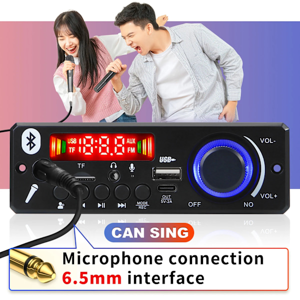 160W förstärkare Bluetooth MP3 Dekoder kort